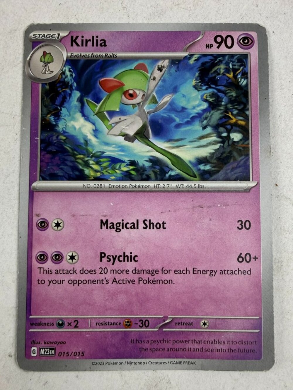 Kirlia 015/15 2023 Mcdonalds Non Holo